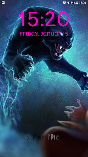 Black Panther Lock Screen Screenshot