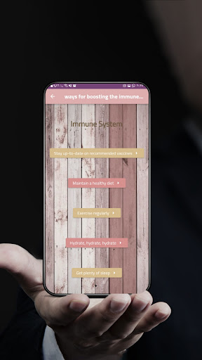 Android application ways for boosting the immune screenshort