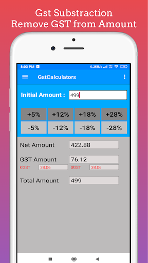 GST Calculator india Screen 3