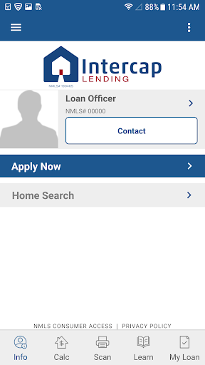 Android application Intercap Lending screenshort