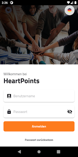 Android application HeartPoints screenshort