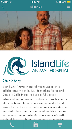 Island Life Animal Hospital Screen 2