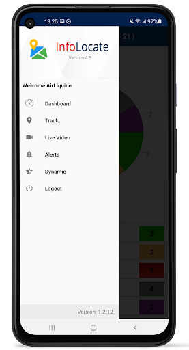Android application Infolocate 4.5 screenshort