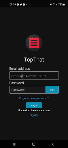 Android application TopThat screenshort