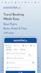 screenshot of Sastaticket.pk Flights, Bus