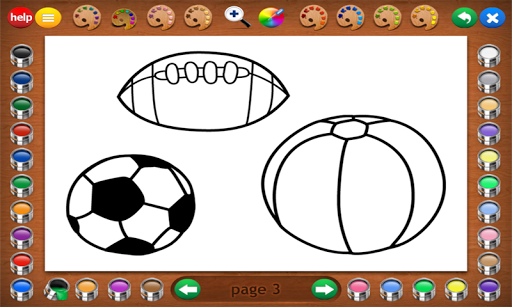 Coloring Book 13: Kids Stuff Screen 3