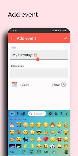 Day Ticker Screen 3