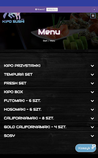 Kipo Sushi Screen 3