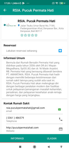 Reservasi RSIA Pucuk Permata H Screen 3