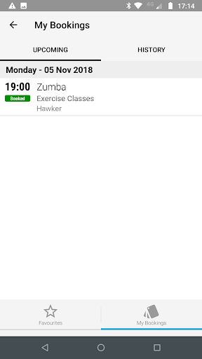 Android application YMCA SPG screenshort