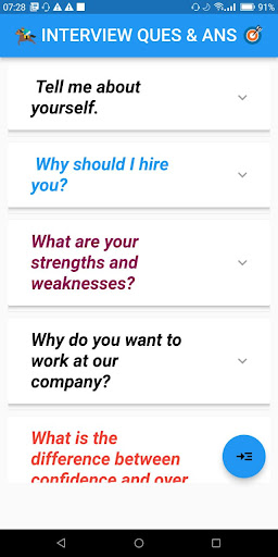 Interview QandA Screen 3