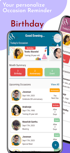 Android application Birthday Anniversary Event Rem screenshort