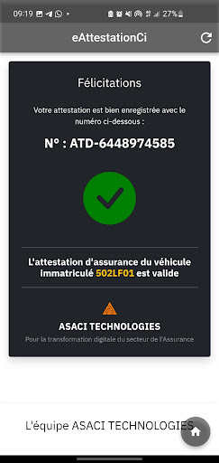 ASACI eAttestation CI Screen 3