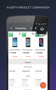 Mobile Price Comparison App Screenshot