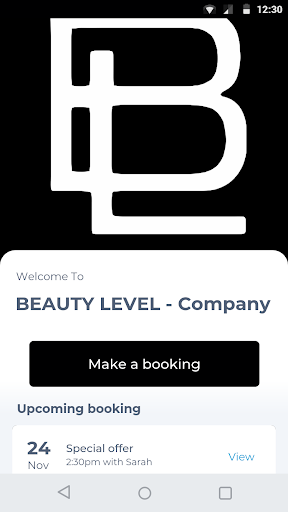 Android application BEAUTY LEVEL - Company screenshort