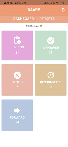 Android application DAAPP screenshort