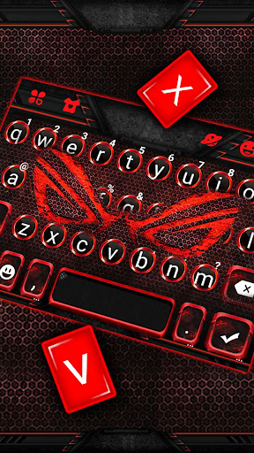 Gaming Red Tech Keyboard Theme Screen 2