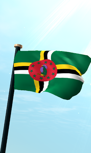 Android application Dominica Flag 3D Free screenshort