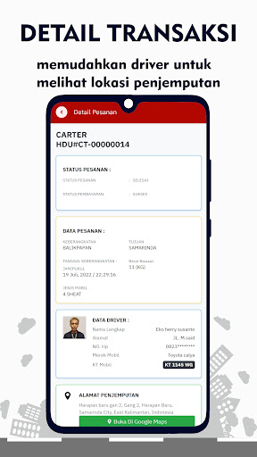 HDU Transport Driver Screen 3