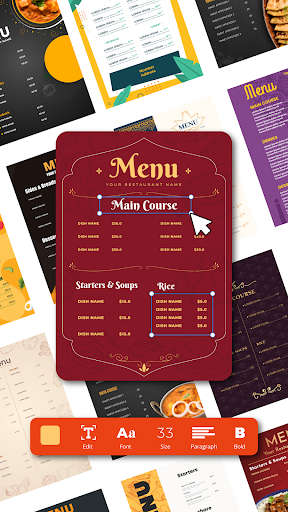 Brand Bite: Menu Card Maker Screen 3