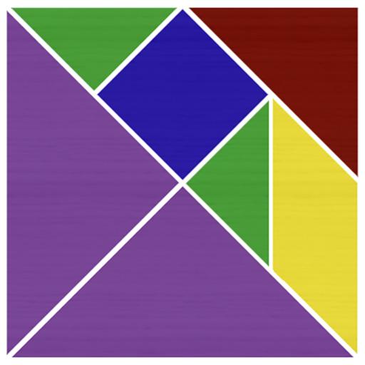 Tangram puzzle logo