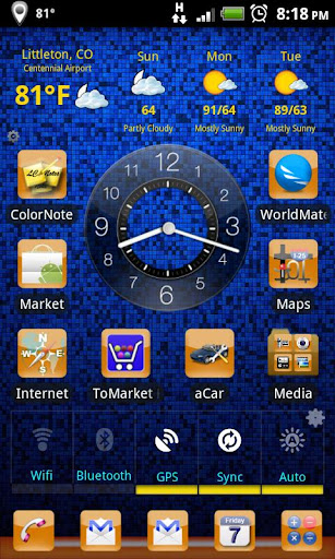 Android application LC Orange Theme screenshort
