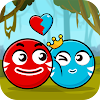 Red and Blue Ball: Cupid love icon