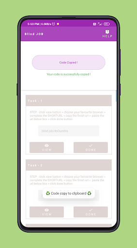 BlindJOB Screen 3