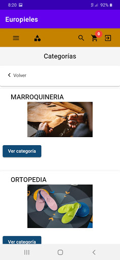 Android application Europieles screenshort