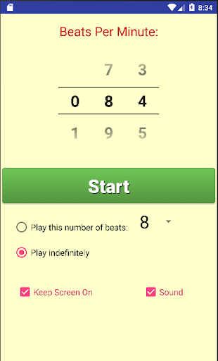 Android application Tempo Helper screenshort
