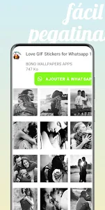 Love GIF Stickers for Whatsapp