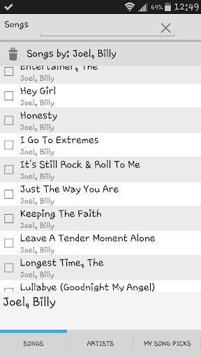 MyKaraokeList Screen 3
