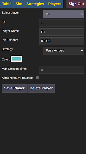 Android application crapsim screenshort
