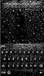 screenshot of Dark Rainy Keyboard Wallpaper