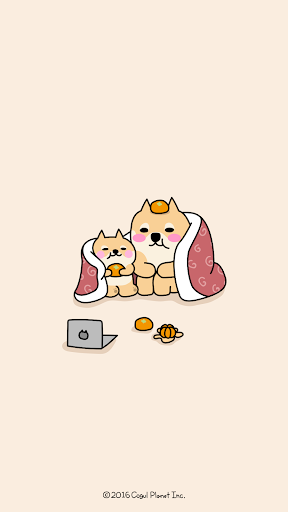 Android application 카카오톡 테마 - 뭘봐시바_겨울 귤 screenshort