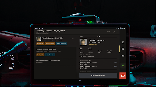Screenshot of Oracle Public Safety Suite