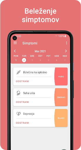 Android application OnkoVed screenshort