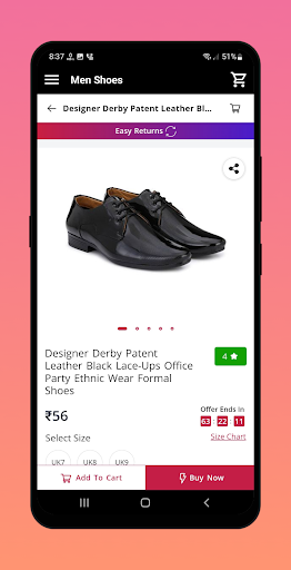 Men Shoes : Online Shopping Screen 3