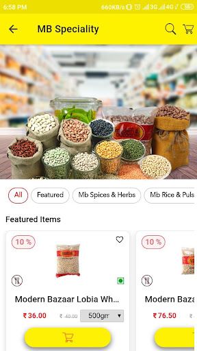 Android application Modern Bazaar screenshort
