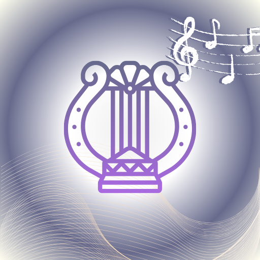 Harp sounds ringtones. logo