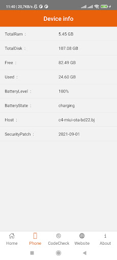 Mi Phone Info Screen 2