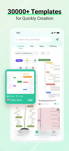 Screenshot of EdrawMind: AI Mind map & Note