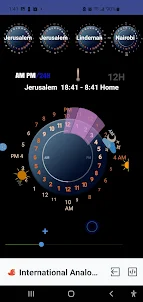 Analog Time Zone Clock