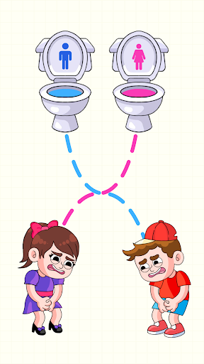 Android application Toilet Dash: Draw Puzzle screenshort