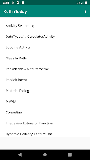 Android application Kotlin For Android screenshort