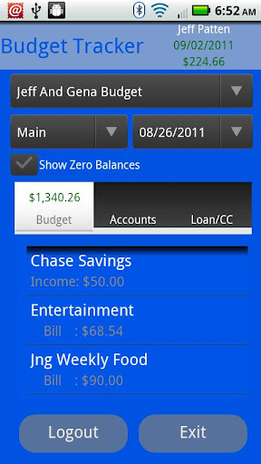 Budget Tracker Screen 2