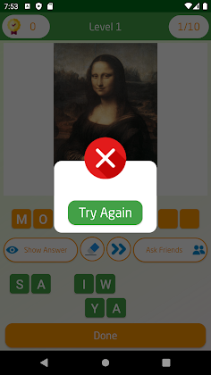 Guess the paintings quiz - Screenshot 3
