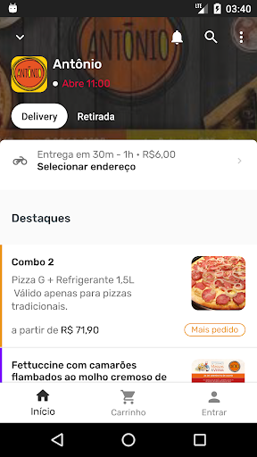 Android application Antônio screenshort