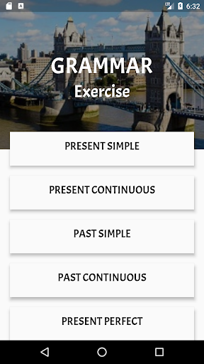 English grammar exercise Screen 2