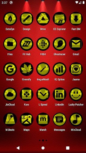 Oreo Yellow Icon Pack Screen 3